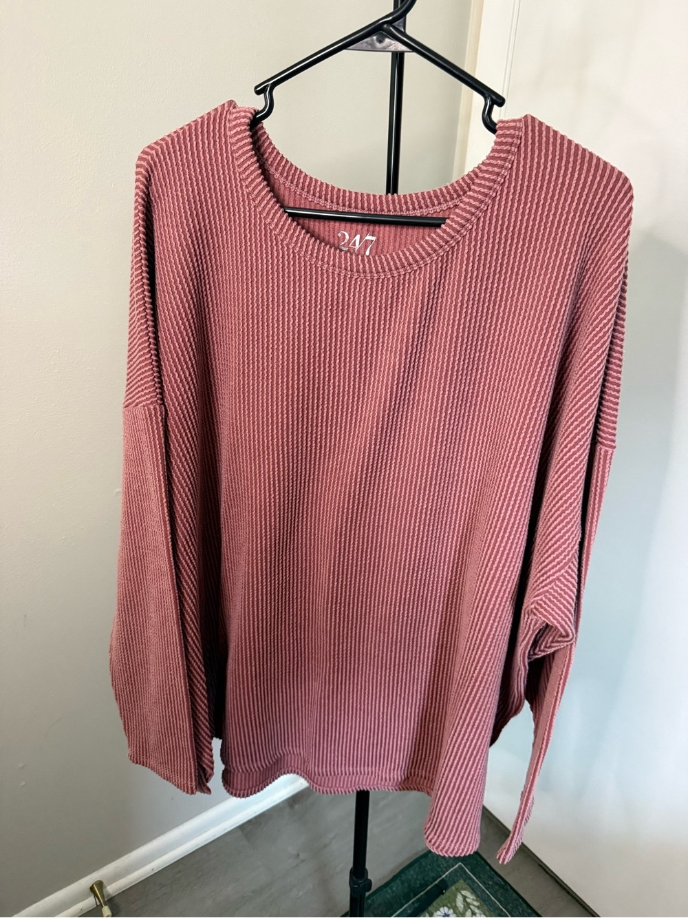 Maurice’s 24/7 Dusty Red long sleeve top - 3X